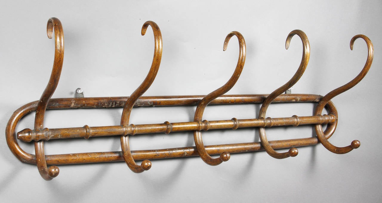 Arts and Crafts Austrian Bentwood Coat Rack