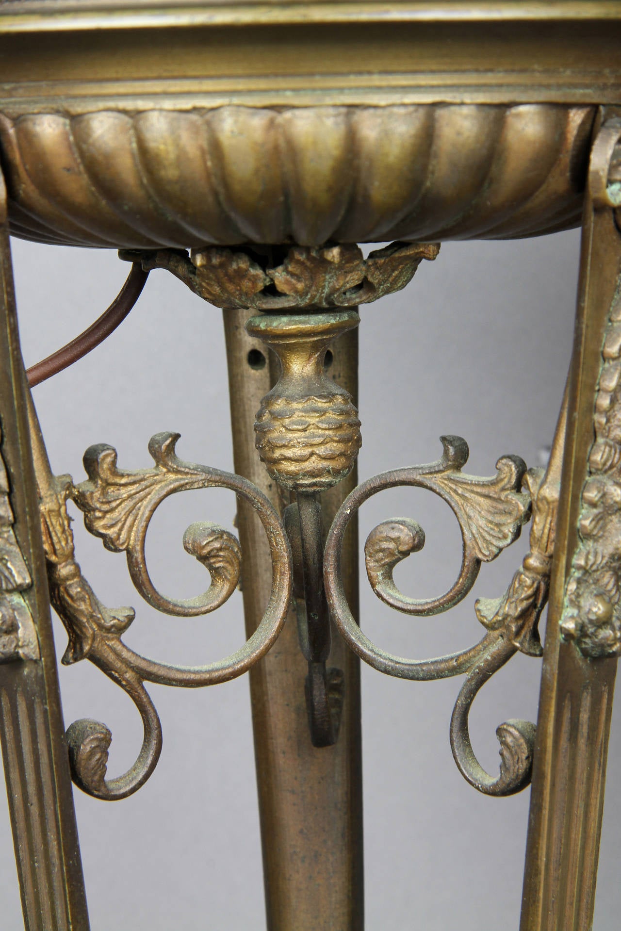 Pair of Neoclassical Style Bronze Table Lamps 1