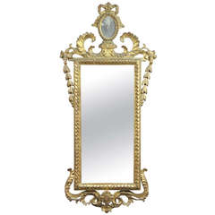 Italian Neoclassic Giltwood Mirror