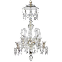 Anglo Irish Cut Glass Chandelier 5