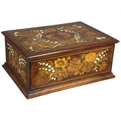 Italian Marquetry Box By Falcini, Florence