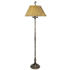 Vintage Oscar Bach Bronze Floor Lamp