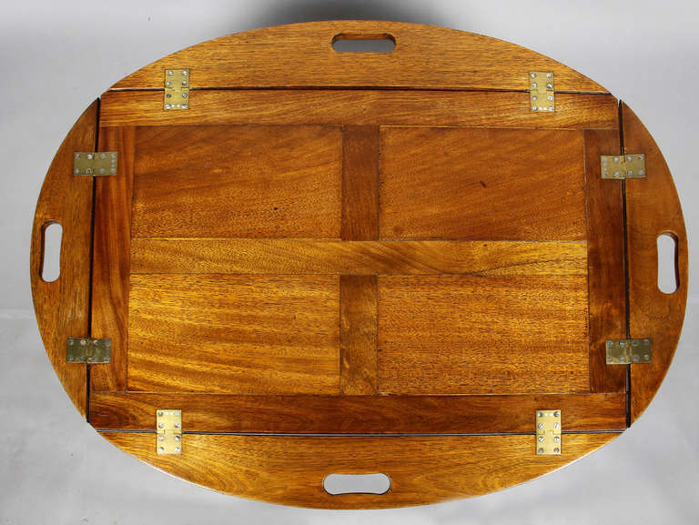 mahogany butlers tray table