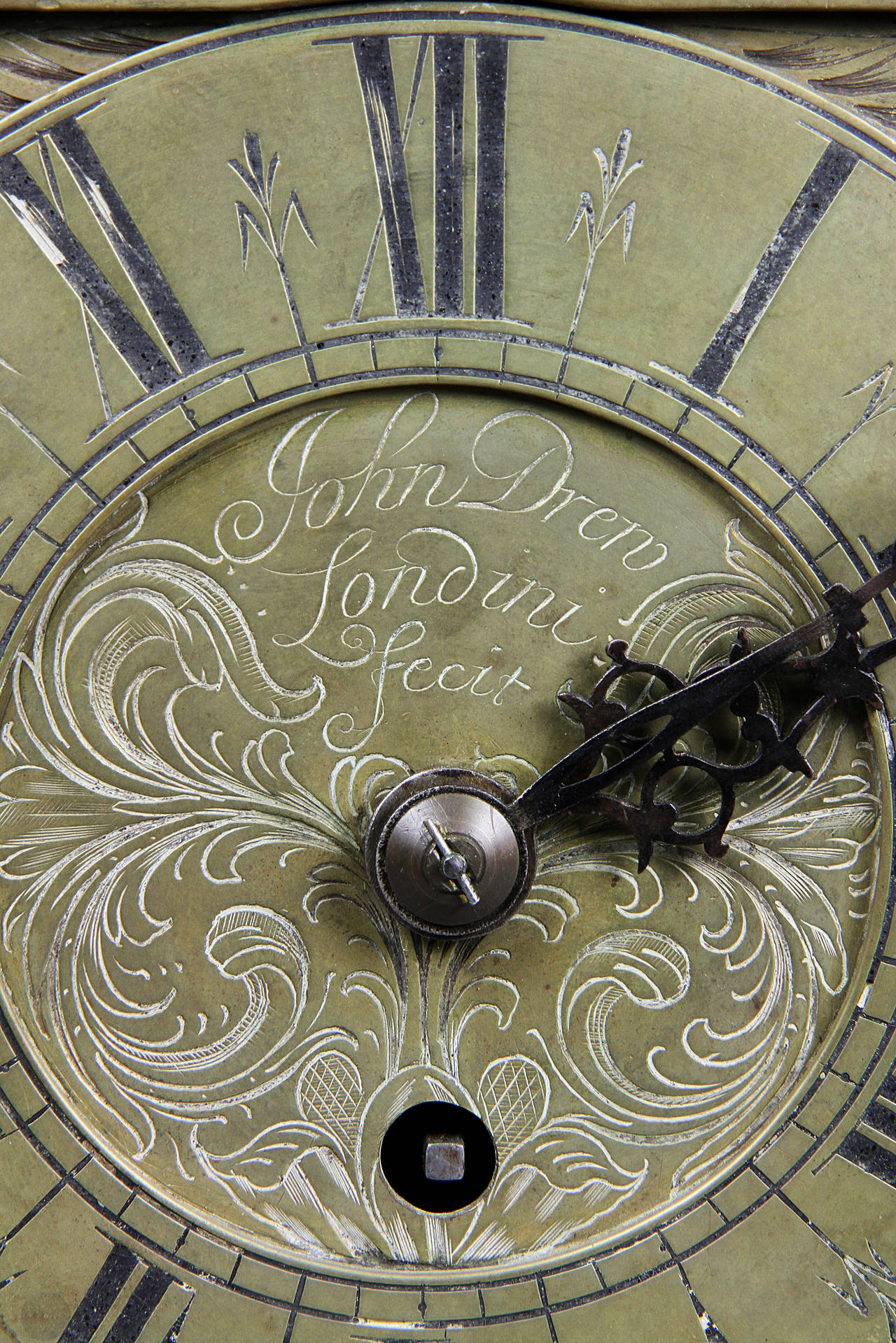 English William and Mary Brass Lantern Clock by John Drew, London