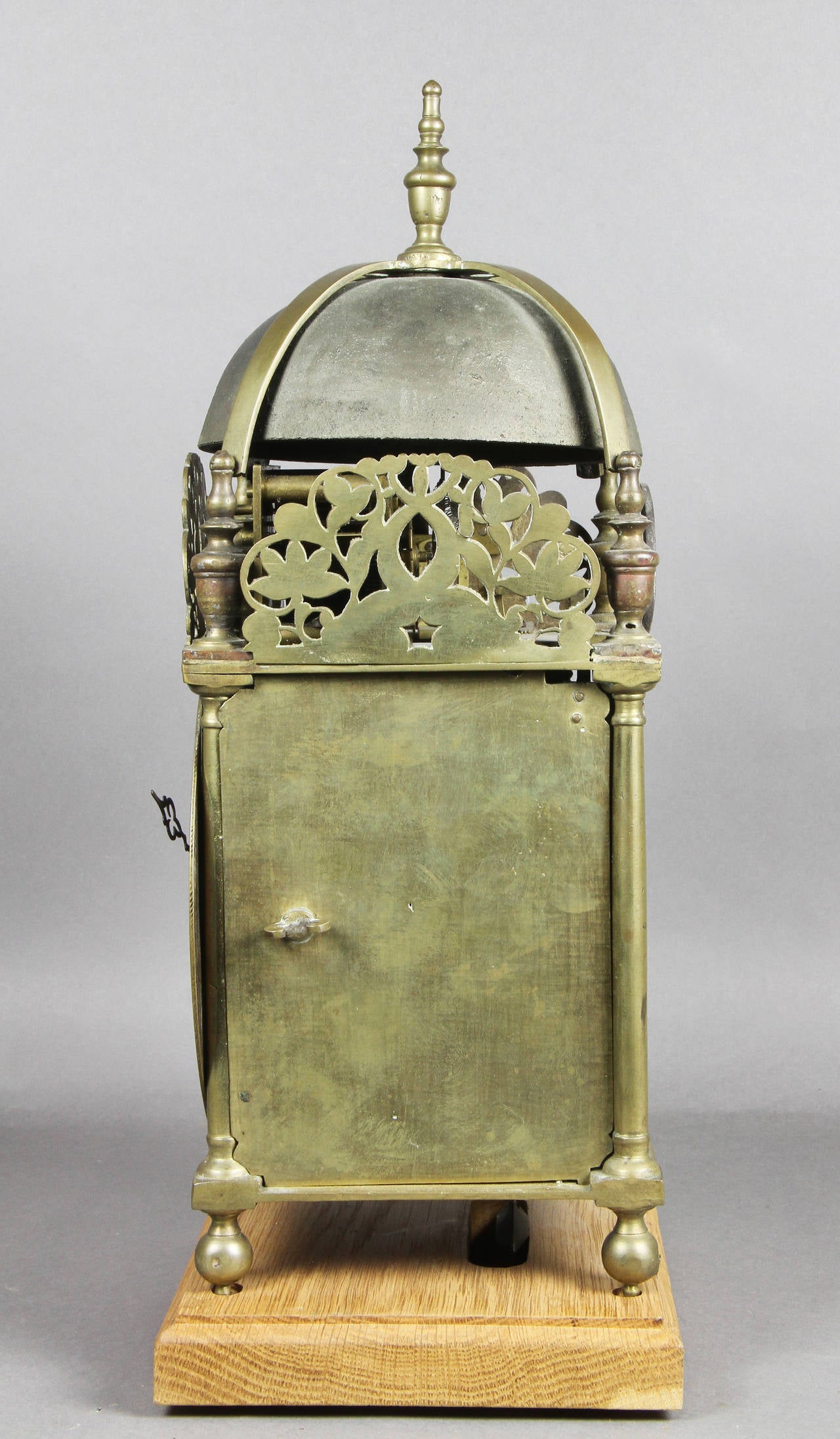 Early 18th Century William and Mary Brass Lantern Clock by John Drew, London
