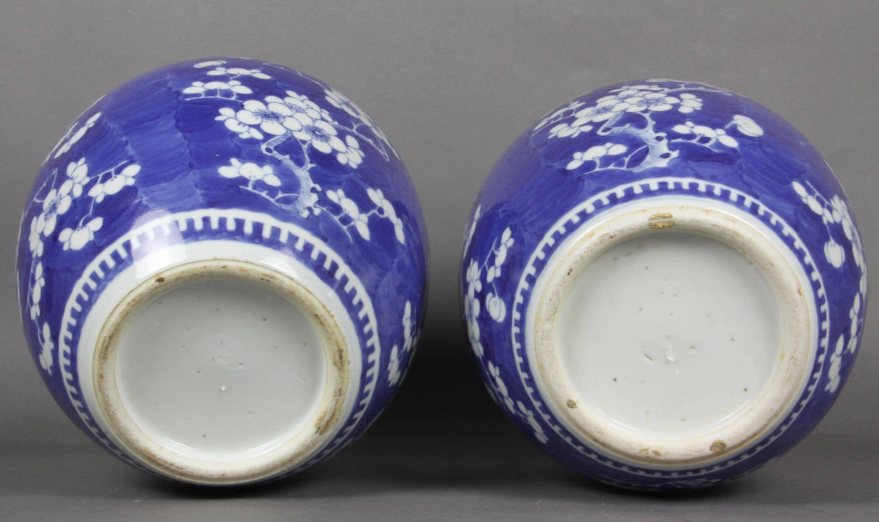 Pair of Chinese Blue and White Ginger Jars 2