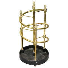 Brass And Cast Iron Umbrella Stand