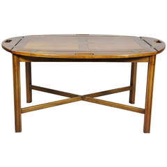 Antique English Mahogany Butlers Tray Coffee table