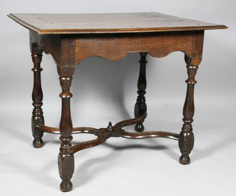 William And Mary Oak Tavern Table