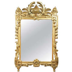 Louis XVI Giltwood Mirror 12