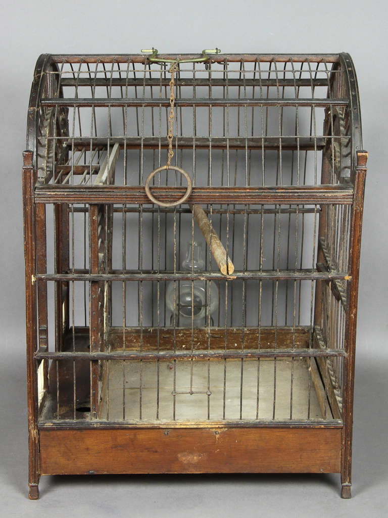 Wood William IV Mahogany Birdcage