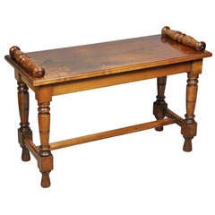 Edwardian Mahogany Bench