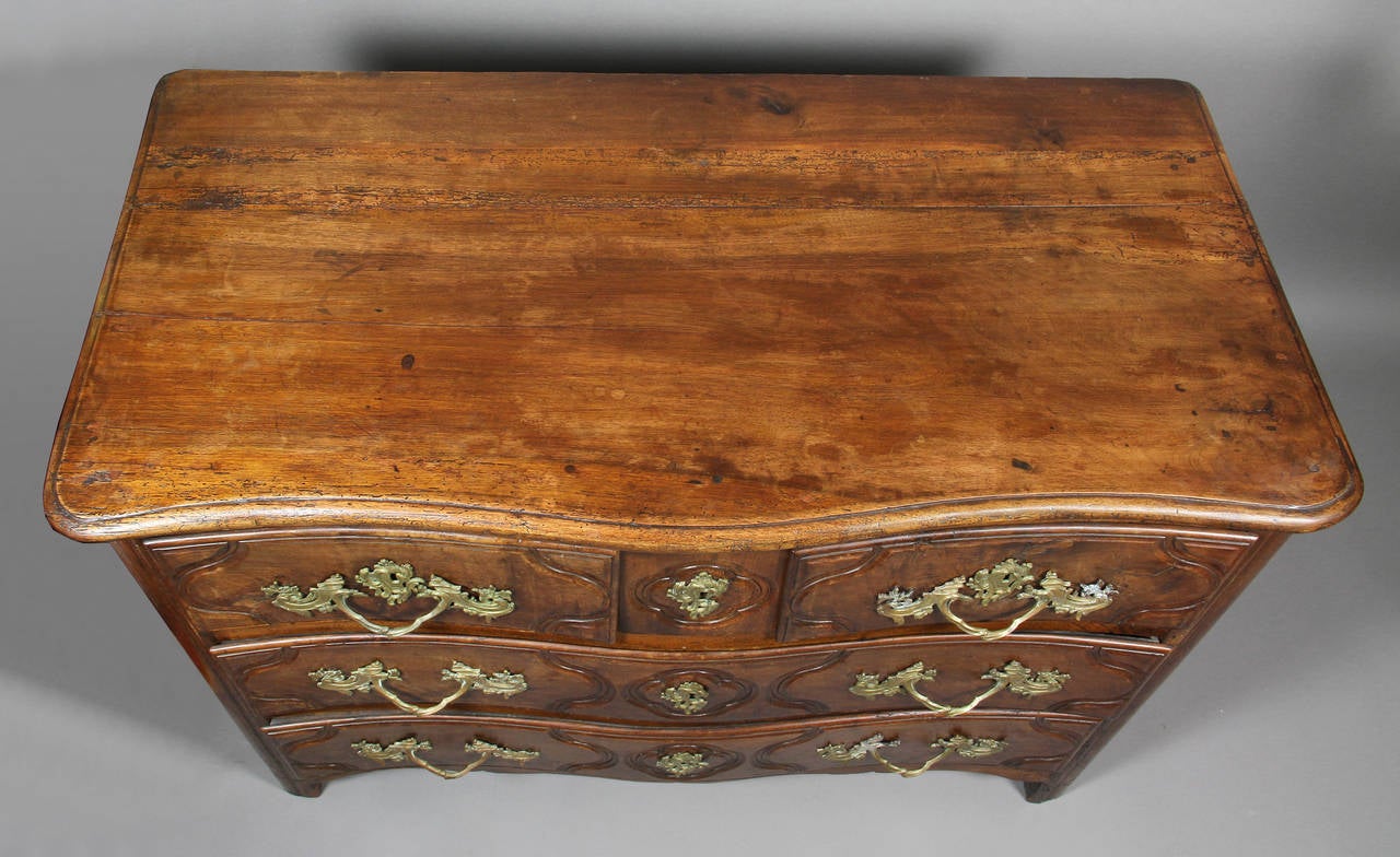 Louis XV French Regence Provincial Walnut Commode