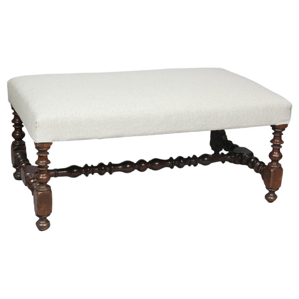 Flemish Baroque Walnut Bench