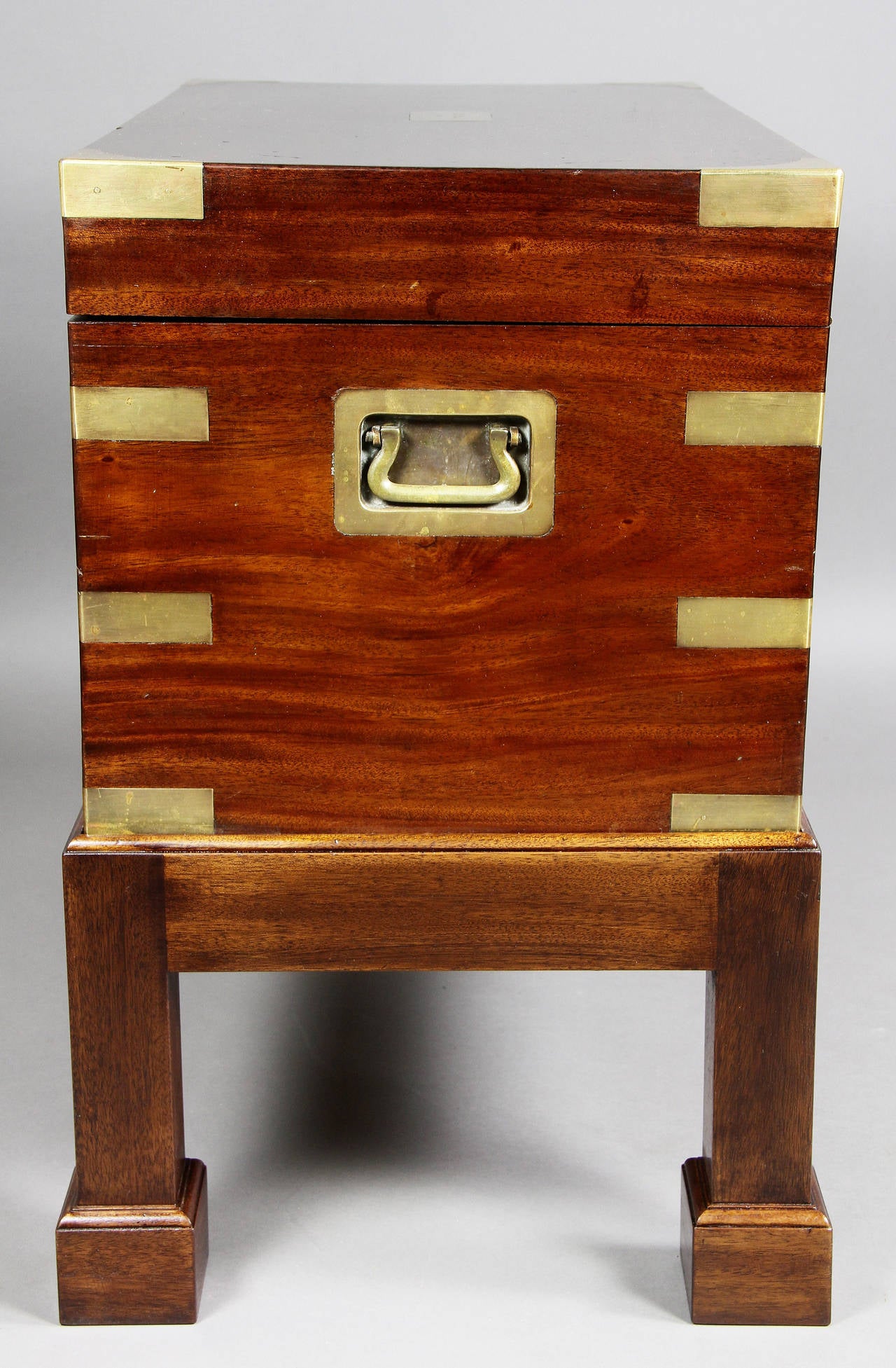 Unusually Large Benson and Hedges Mahogany and Brass Bound Humidor 3