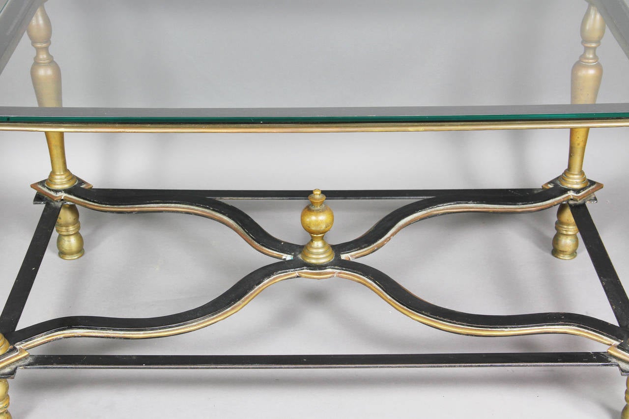 Baroque Bronze and Wrought Iron Coffee Table