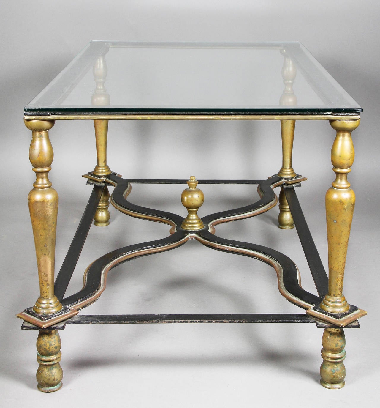 Early 20th Century Bronze and Wrought Iron Coffee Table