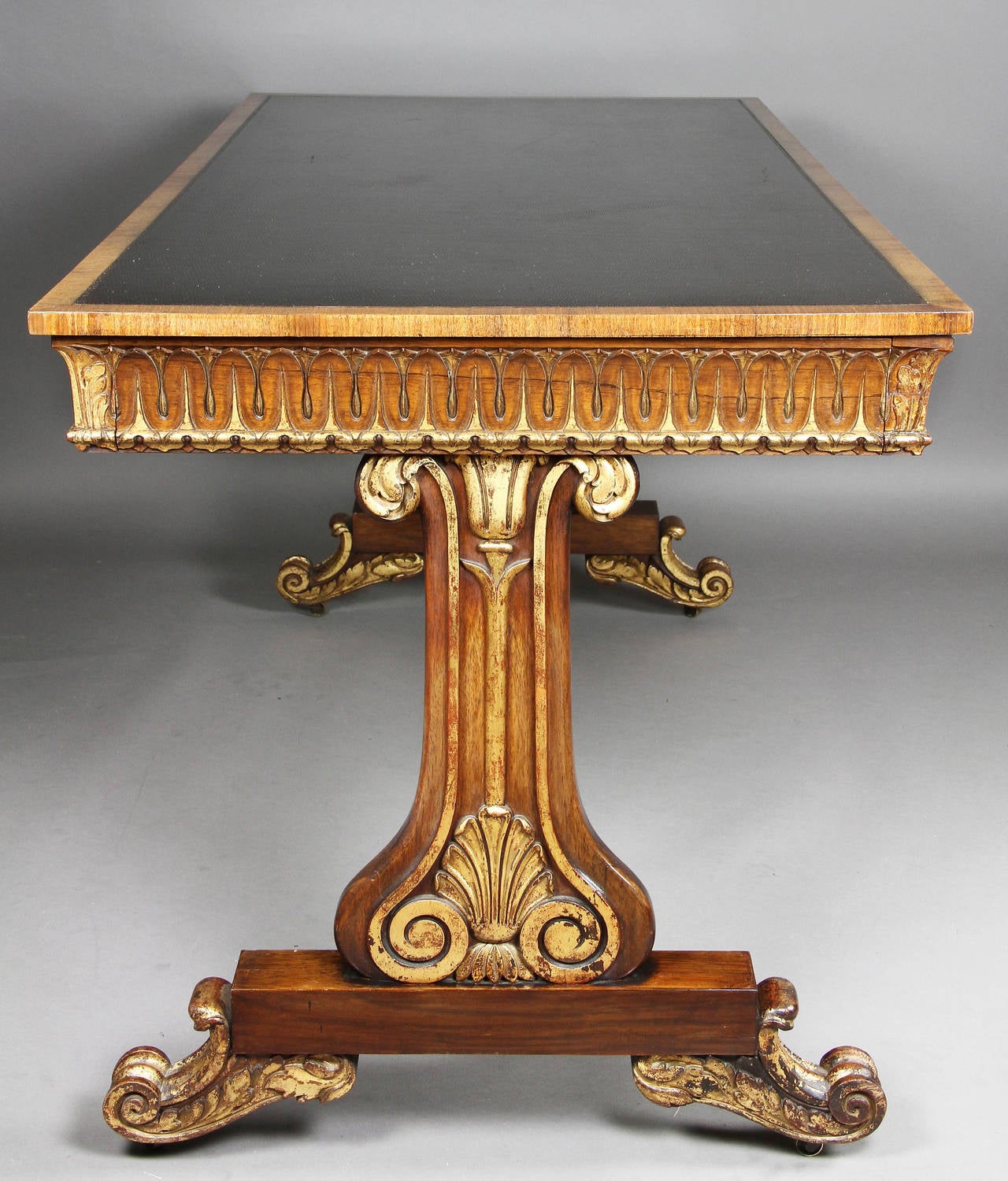 William IV Rosewood and Giltwood Writing Table 2