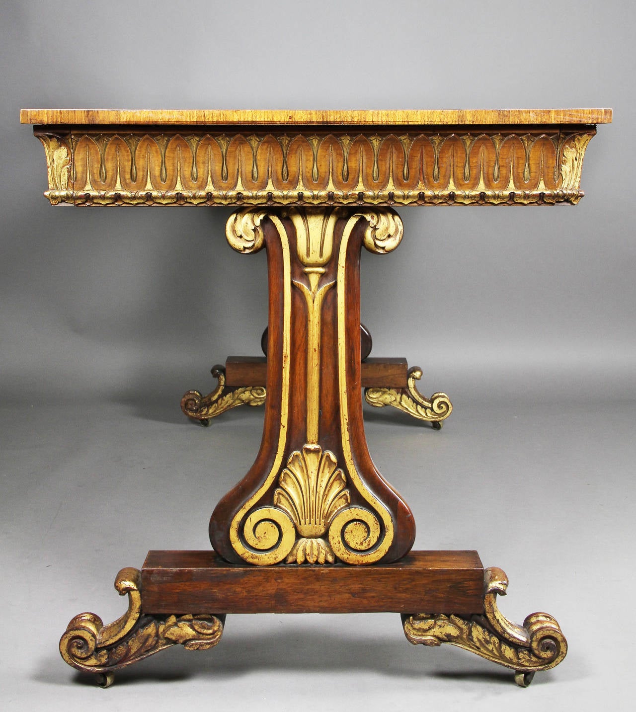 William IV Rosewood and Giltwood Writing Table 3