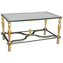 Antique Bronze and Wrought Iron Coffee Table