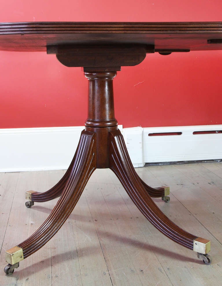 George III Style Mahogany Three Pedestal Dining Table 4