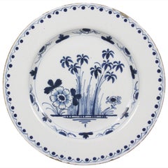 Antique Dutch Delft Blue and White Charger