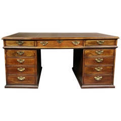 George III Mahogany Partners Desk 4