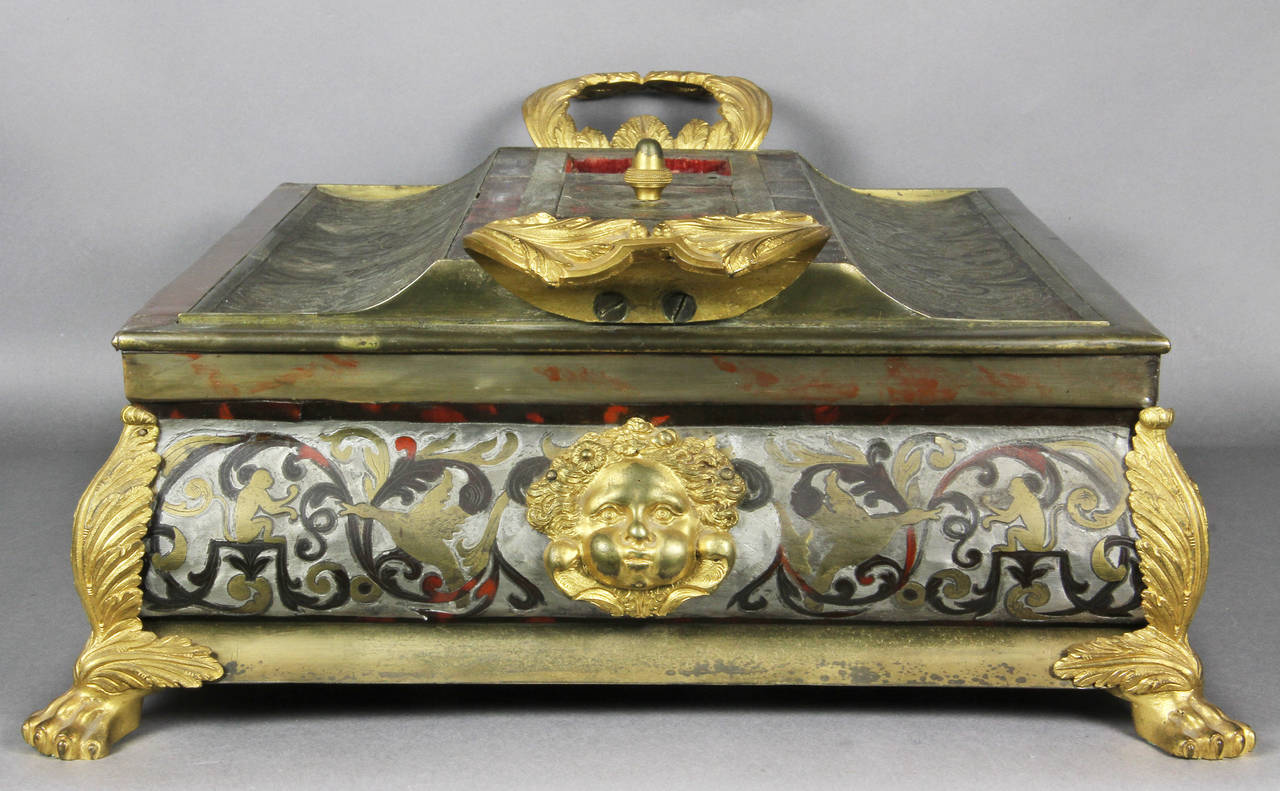 Charles X Boulle and Ormolu-Mounted Inkstand 1