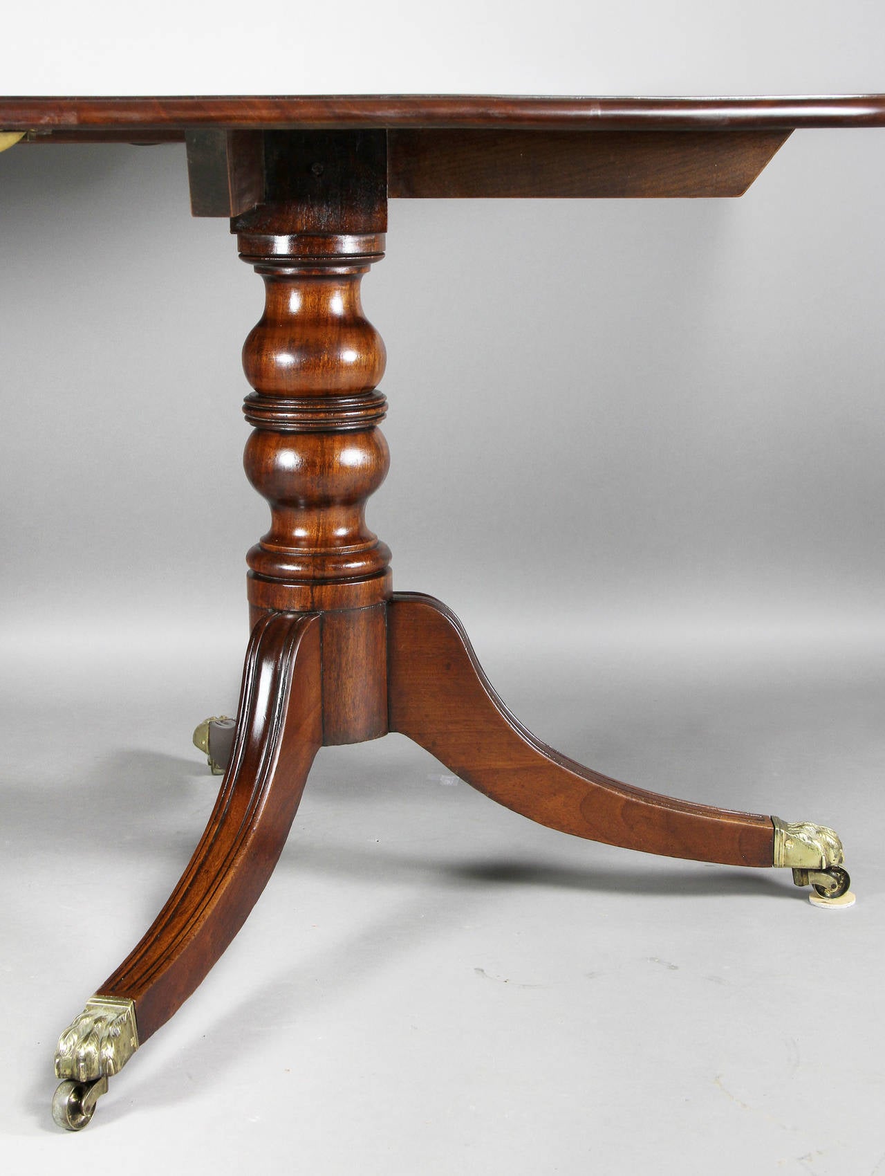 Early 19th Century Regency Mahogany Two Pedestal Dining Table