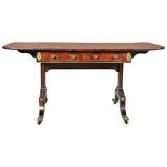 Antique Regency Rosewood and Gilt Bronze Mounted Sofa Table