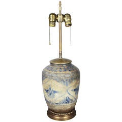 Persian Pottery Table Lamp