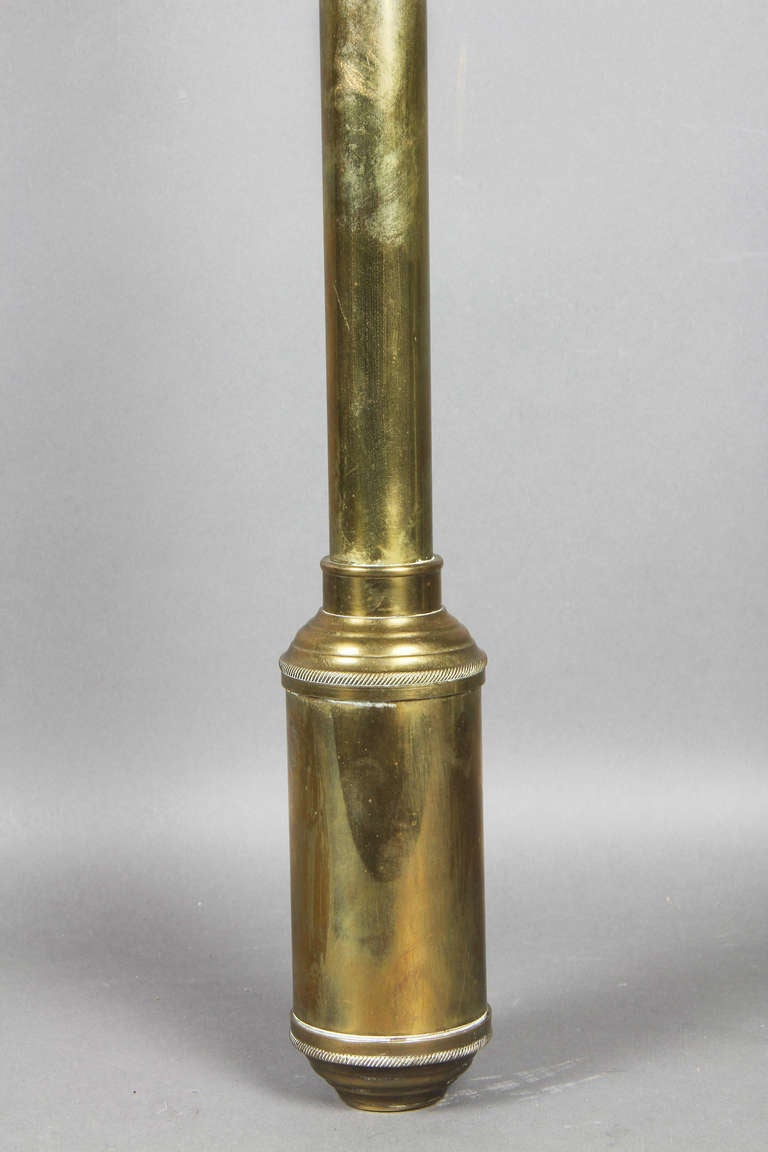 19th Century Portugese Brass Gimbal Barometer