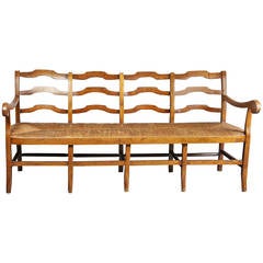 French Provincial Fruitwood Settee