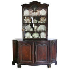 Louis Xv Stained Pine Cabinet Louis Xv Stained Pine Cabinet