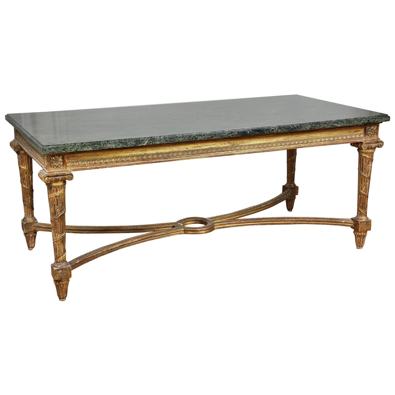 French Neoclassical Style Giltwood Coffee Table