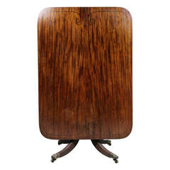 Antique Regency Mahogany And Ebony Inlaid Breakfast Table