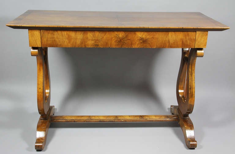 Austrian Biedermeier Fruitwood Sofa Table