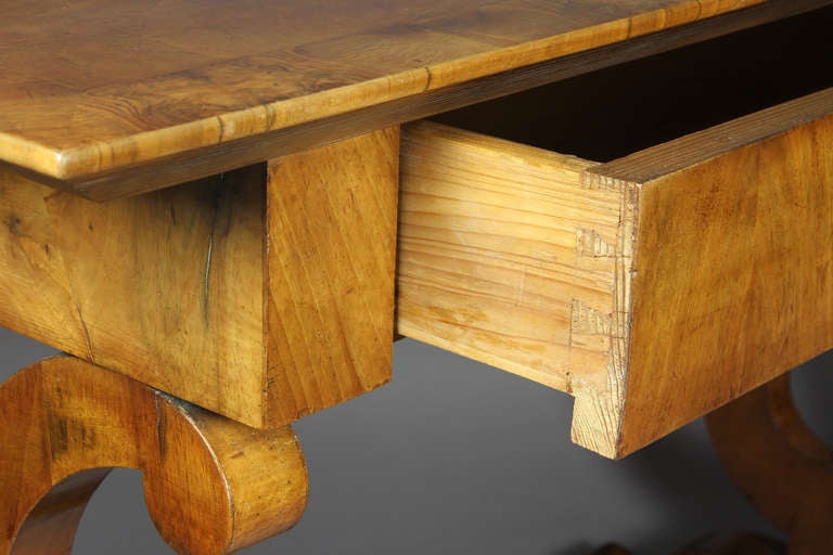 19th Century Biedermeier Fruitwood Sofa Table