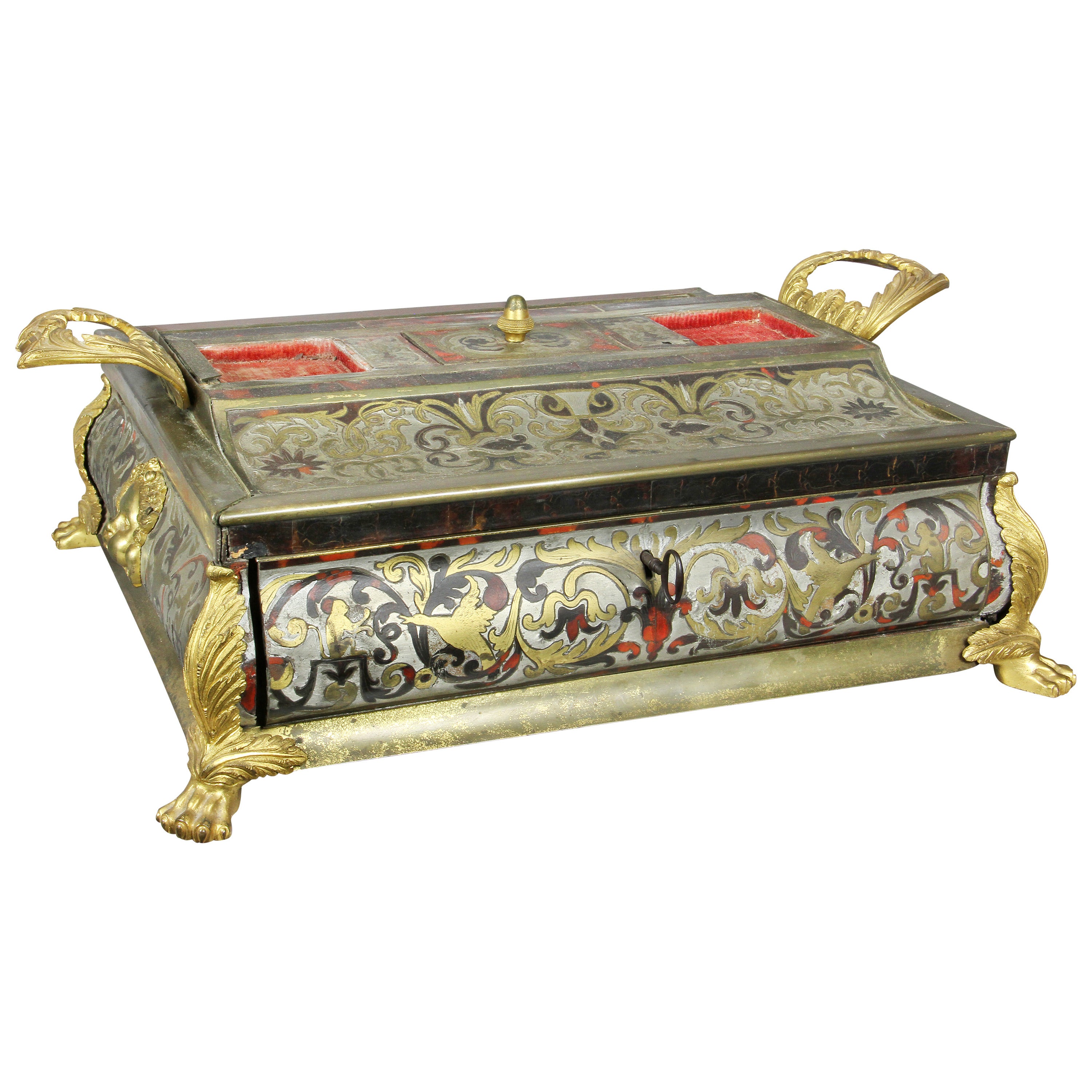 Charles X Boulle and Ormolu-Mounted Inkstand