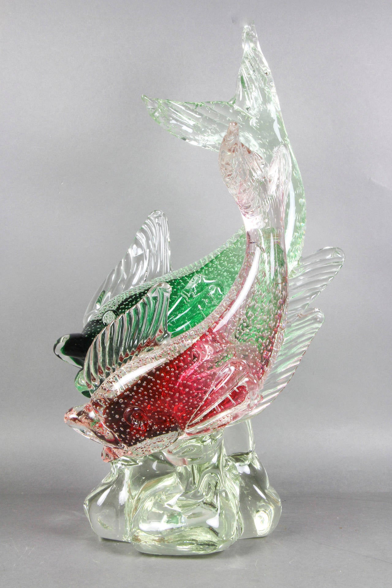 Murano Glass Sculpture Of Two Fish By Barbini at 1stDibs murano glass
