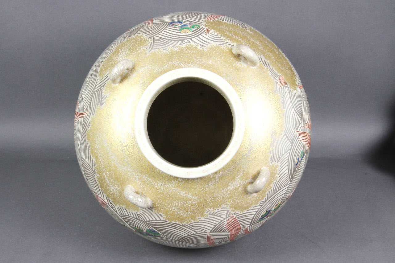 Japanese Satsuma Pottery Vase 2