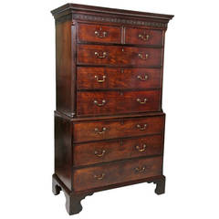 George III Mahogany Chest On Chest