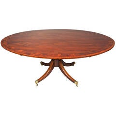 Regency Mahogany and Crossbanded Breakfast Table