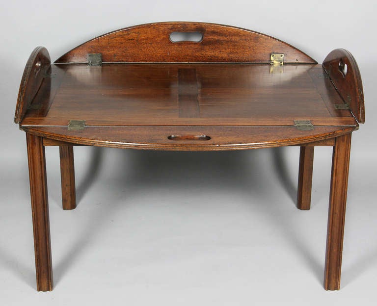19th Century George IV Mahogany Butlers Tray Table