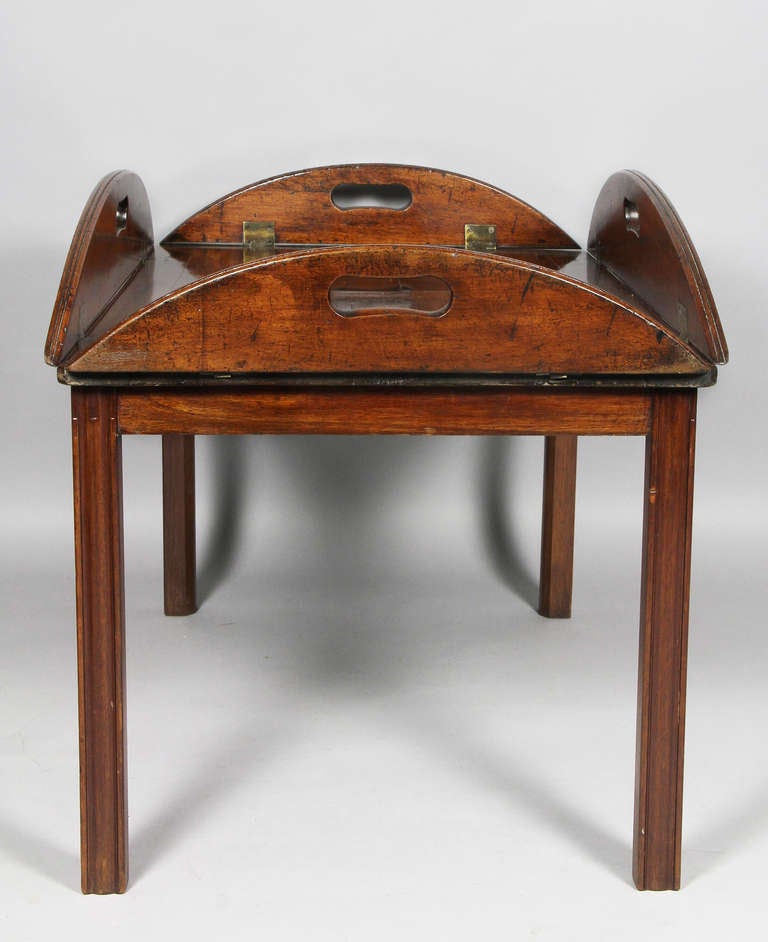 George IV Mahogany Butlers Tray Table 3