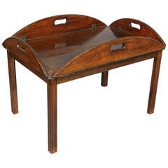 Antique George IV Mahogany Butlers Tray Table