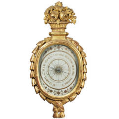 Louis XVI Giltwood Barometer