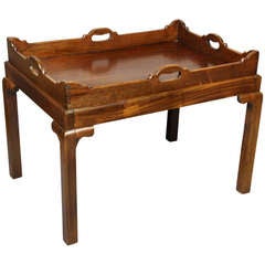 Antique Georgian Mahogany Butlers Tray Coffee Table
