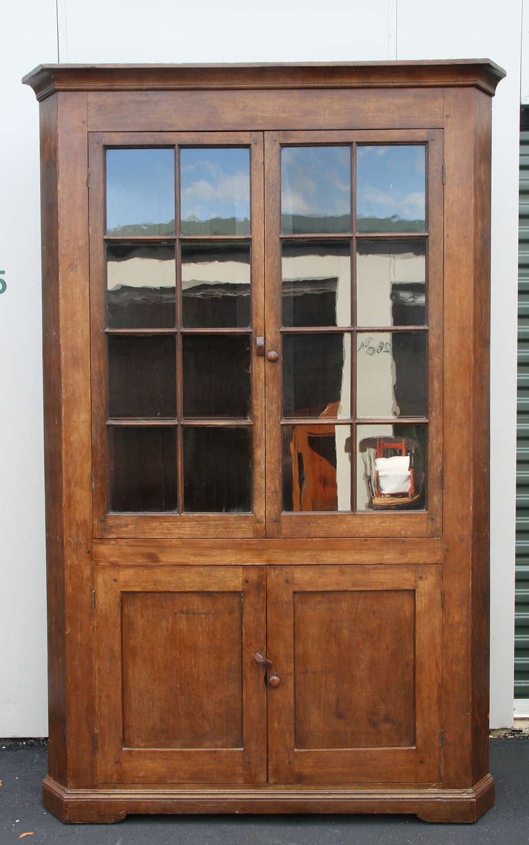 Federal Maple Corner Cabinet