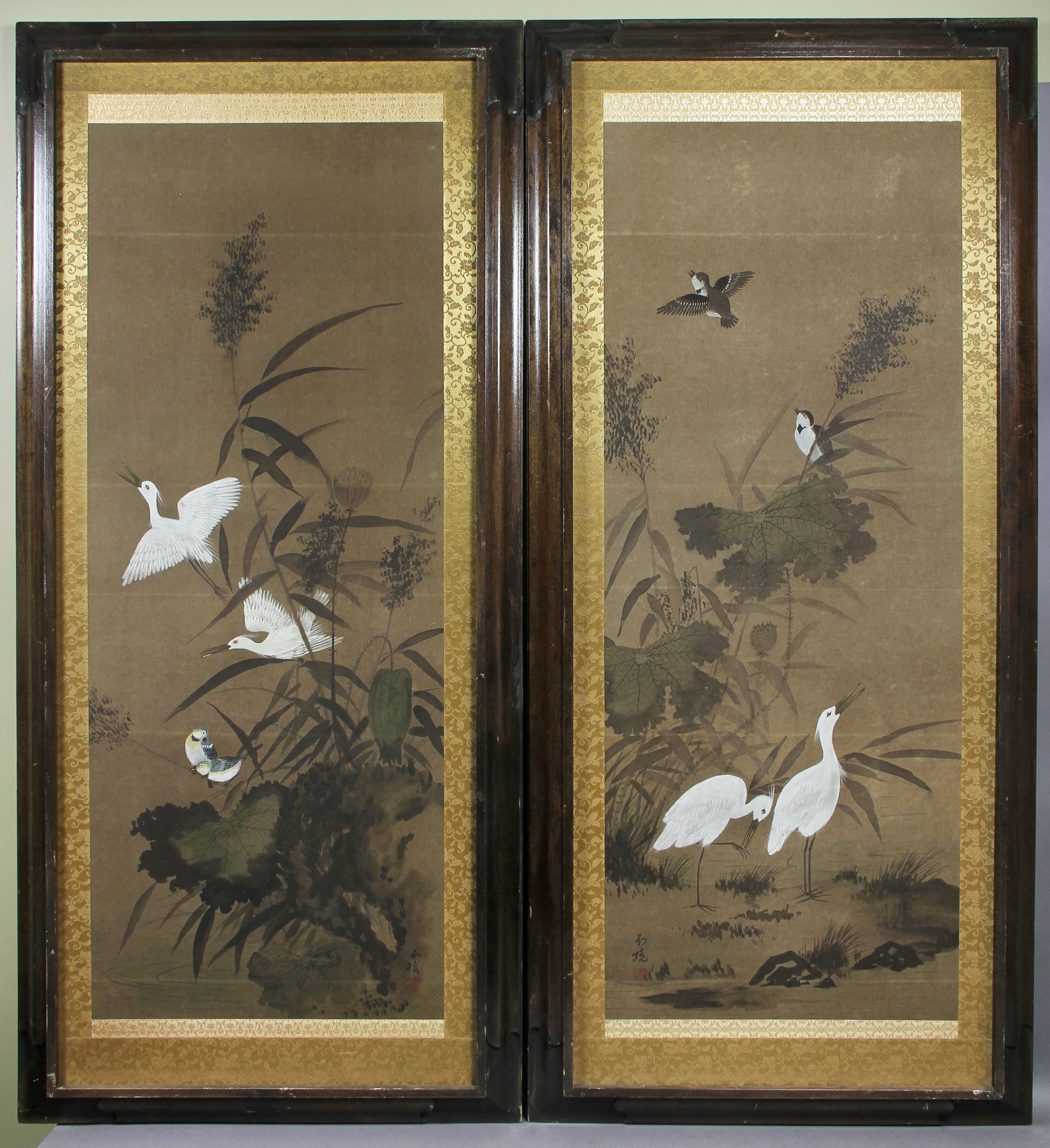 Chinese Silk Screen Paintings 35 For Sale on 1stDibs